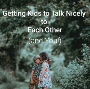 Getting Kids to Talk Nicely To Each Other