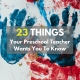 preschool teacher wants you to know